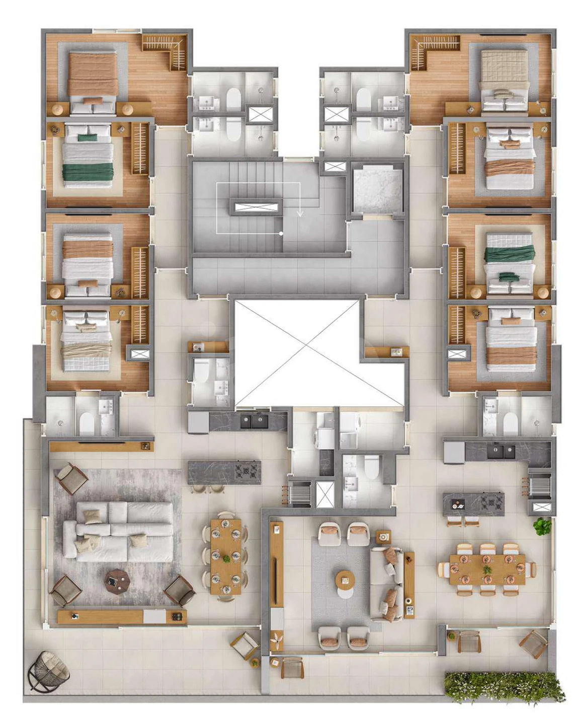 Planta — Pavimento 10 e 11