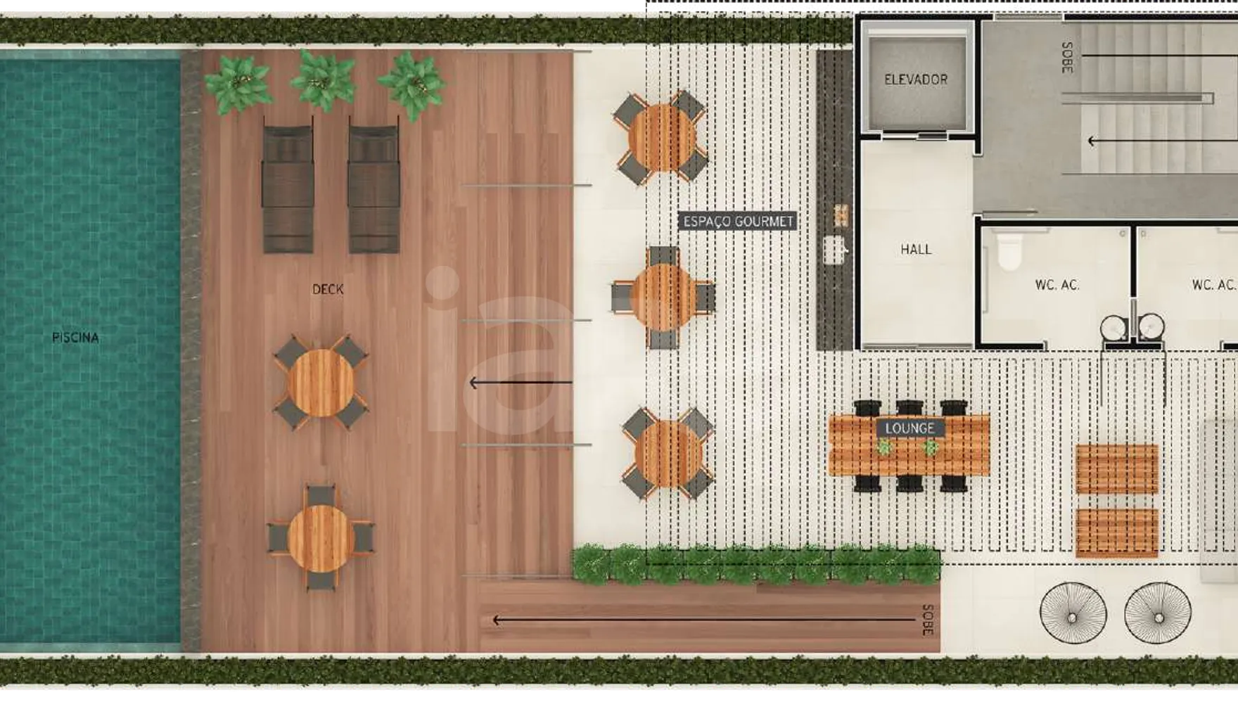 Planta — Pavimento cobertura