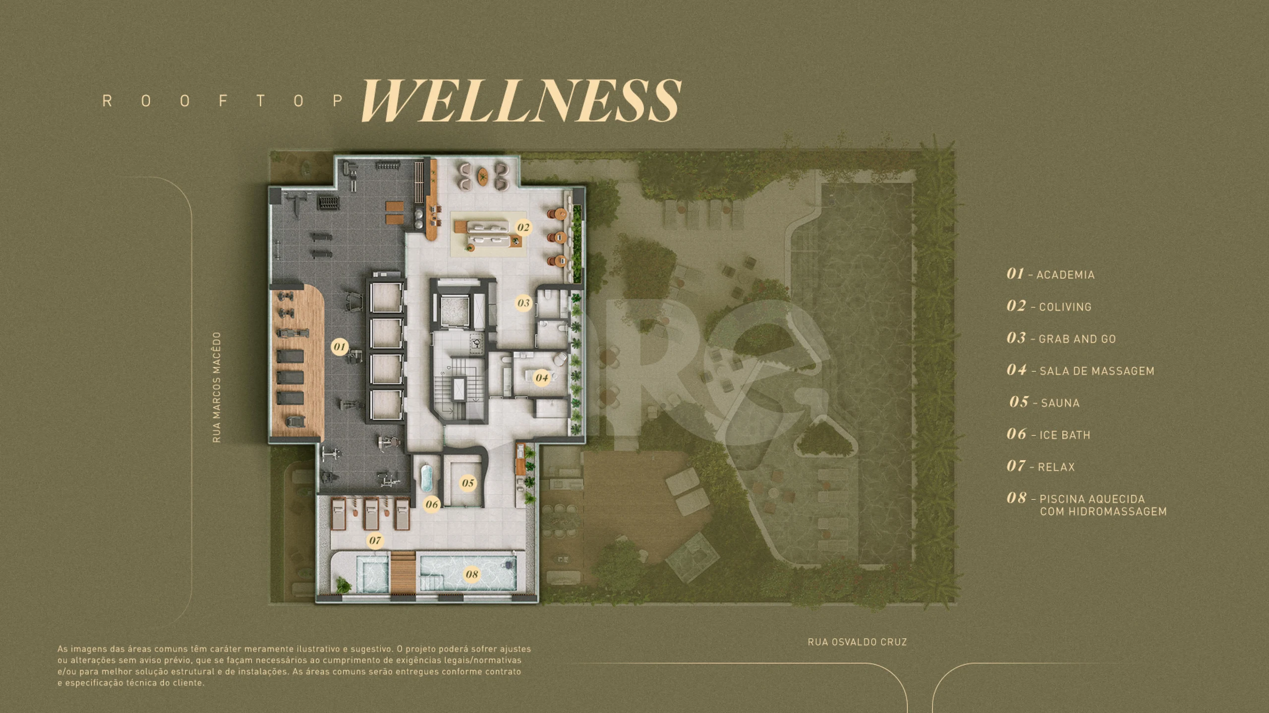 Planta — Implantação - Rooftop Wellness