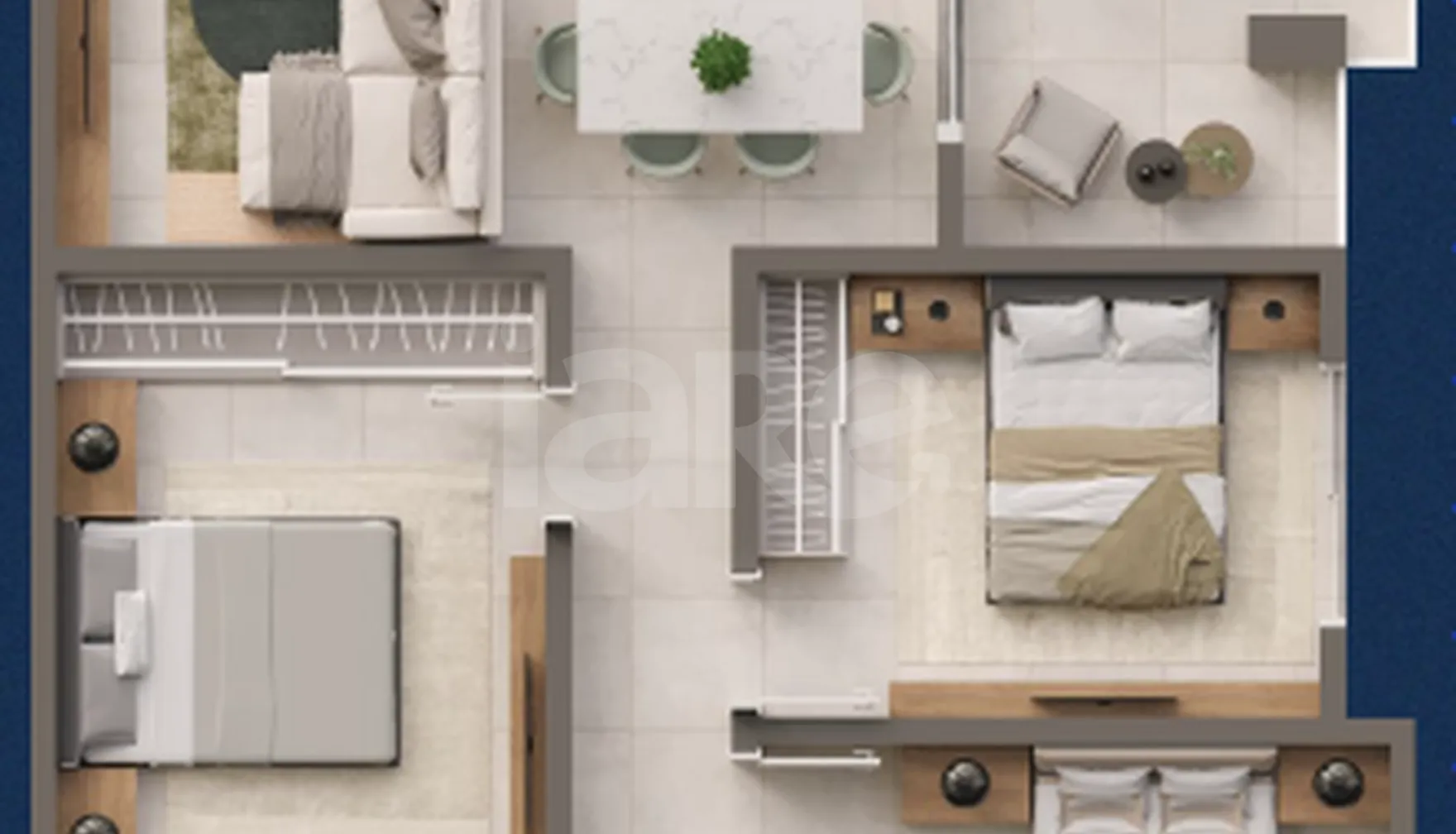 Planta — Apartamento 80,2 m²