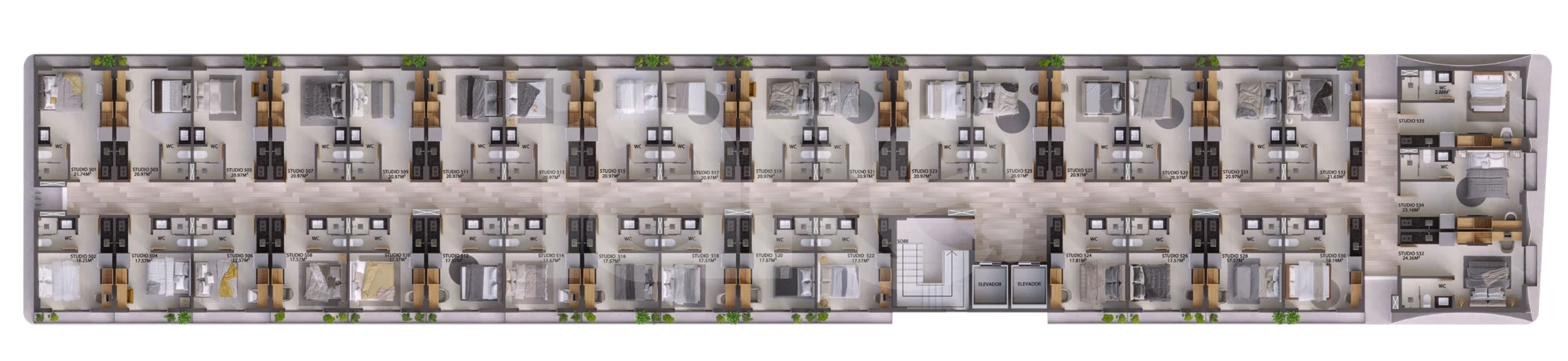 Planta — Pavimento 5