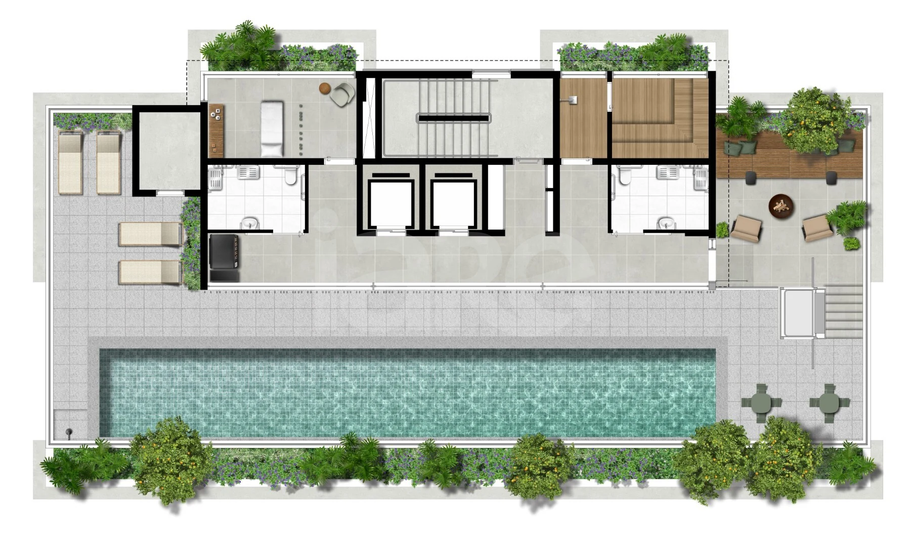 Planta — Pavimento rooftop