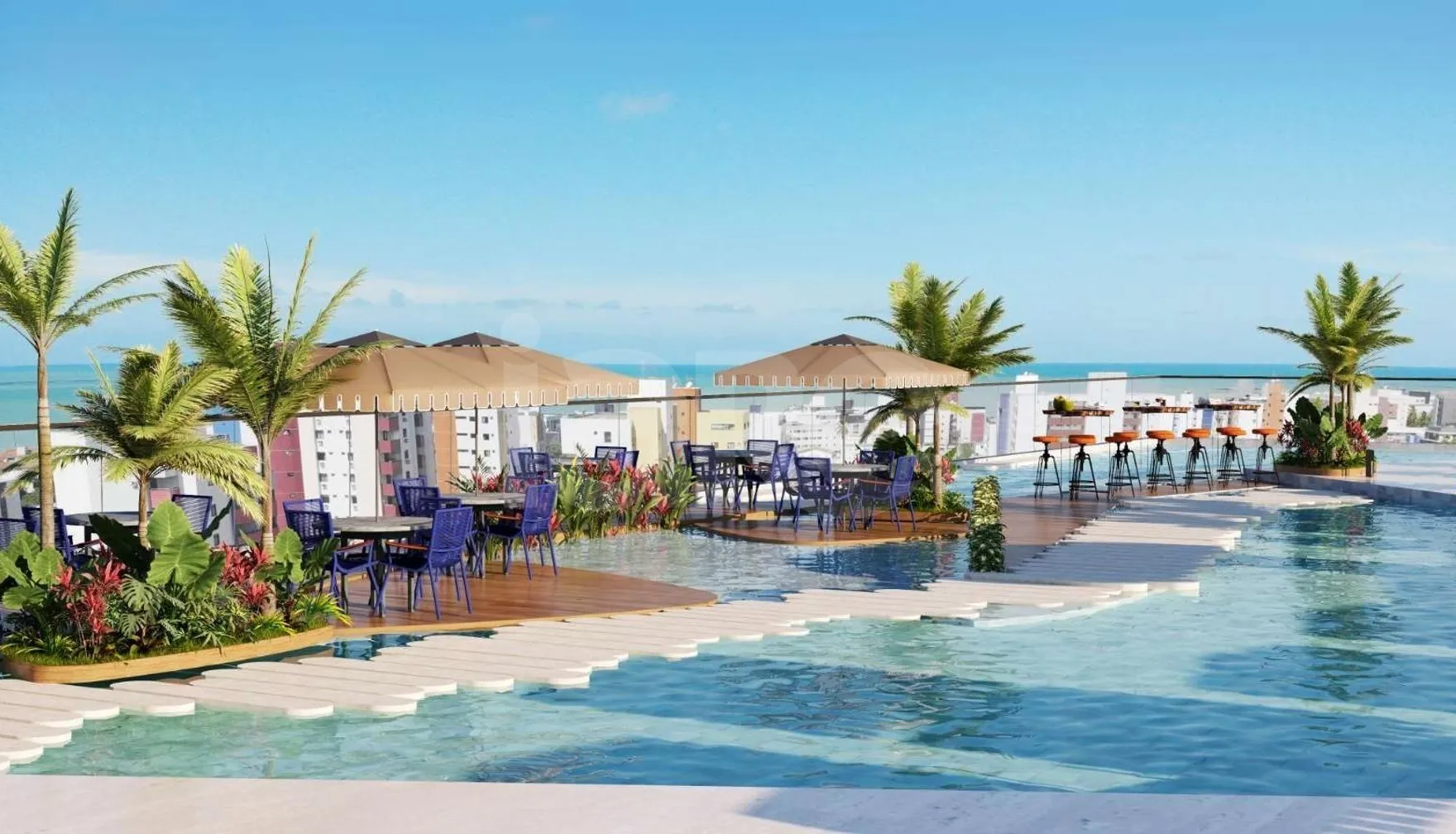 Mahal Resort Residence - Studio com 25 m², em Bessa — foto 19