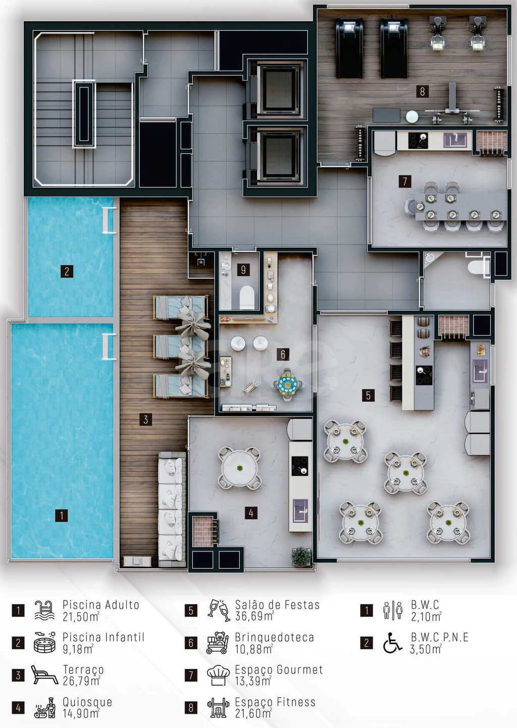 Planta — Pavimento rooftop