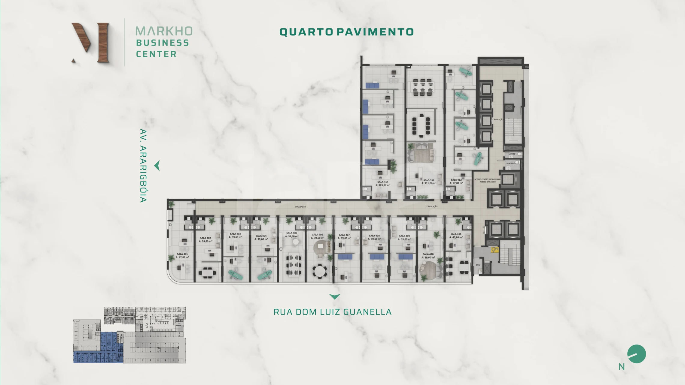 Planta — Quarto Pavimento