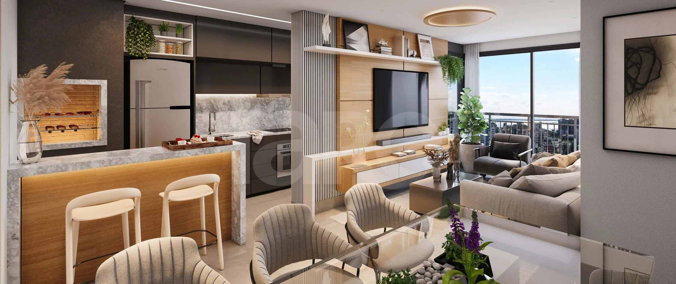 York - Apartamento com 85,91 m², em Menino Deus — foto 2