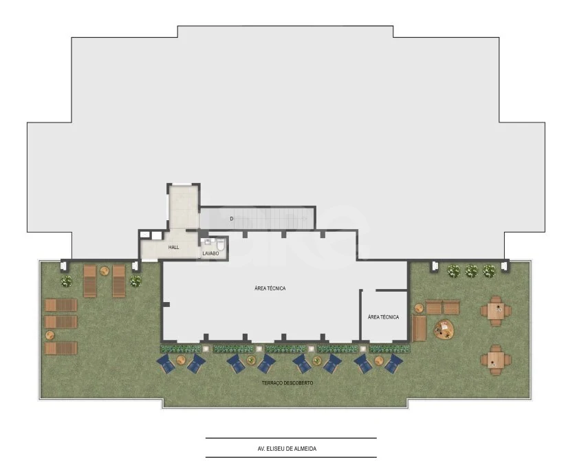 Planta — Pavimento rooftop