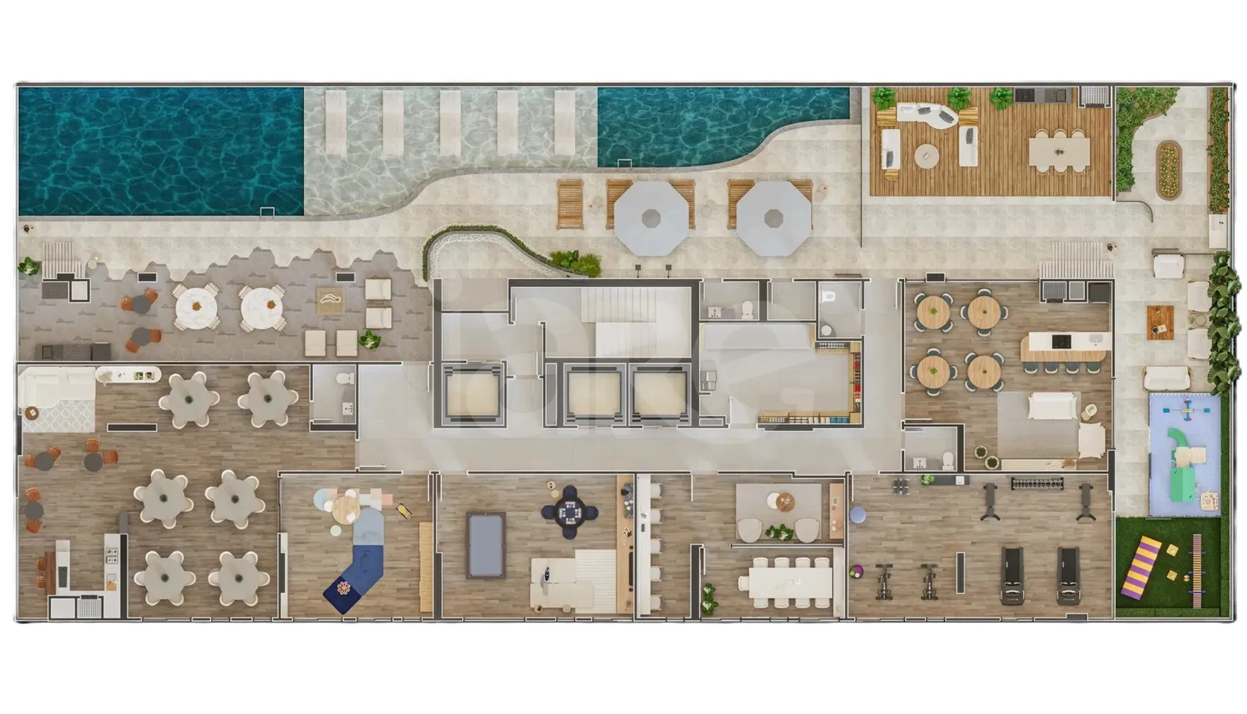 Planta — Pavimento lazer