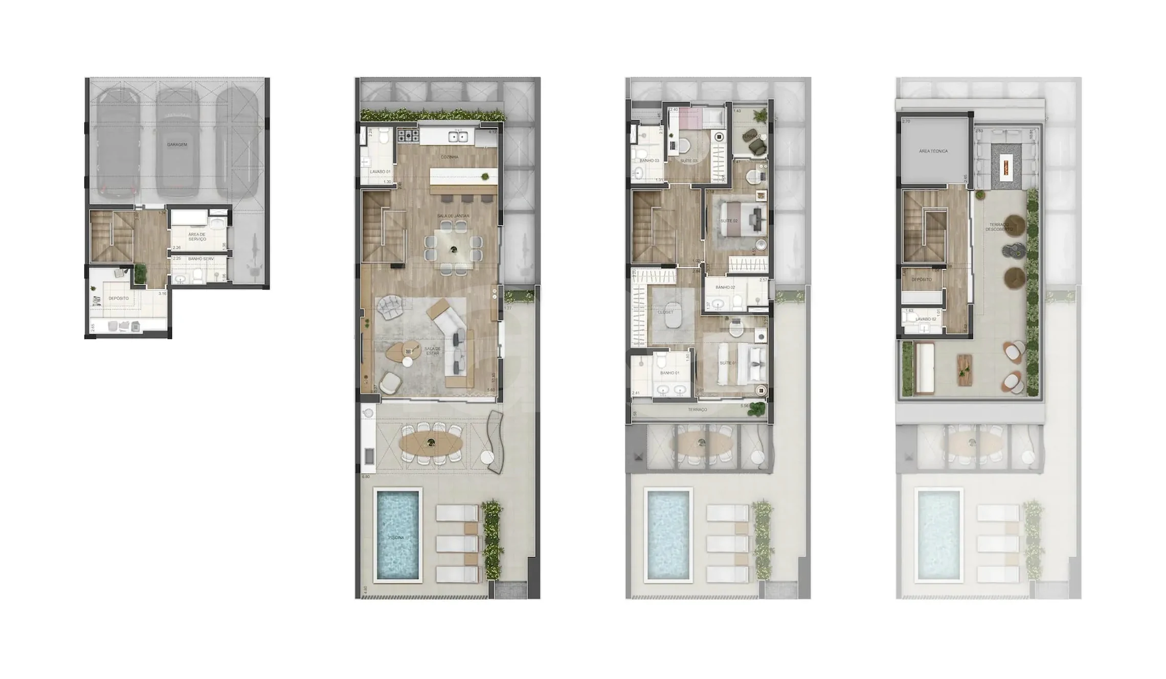 Planta — Casa em Condomínio 277,33 m²
