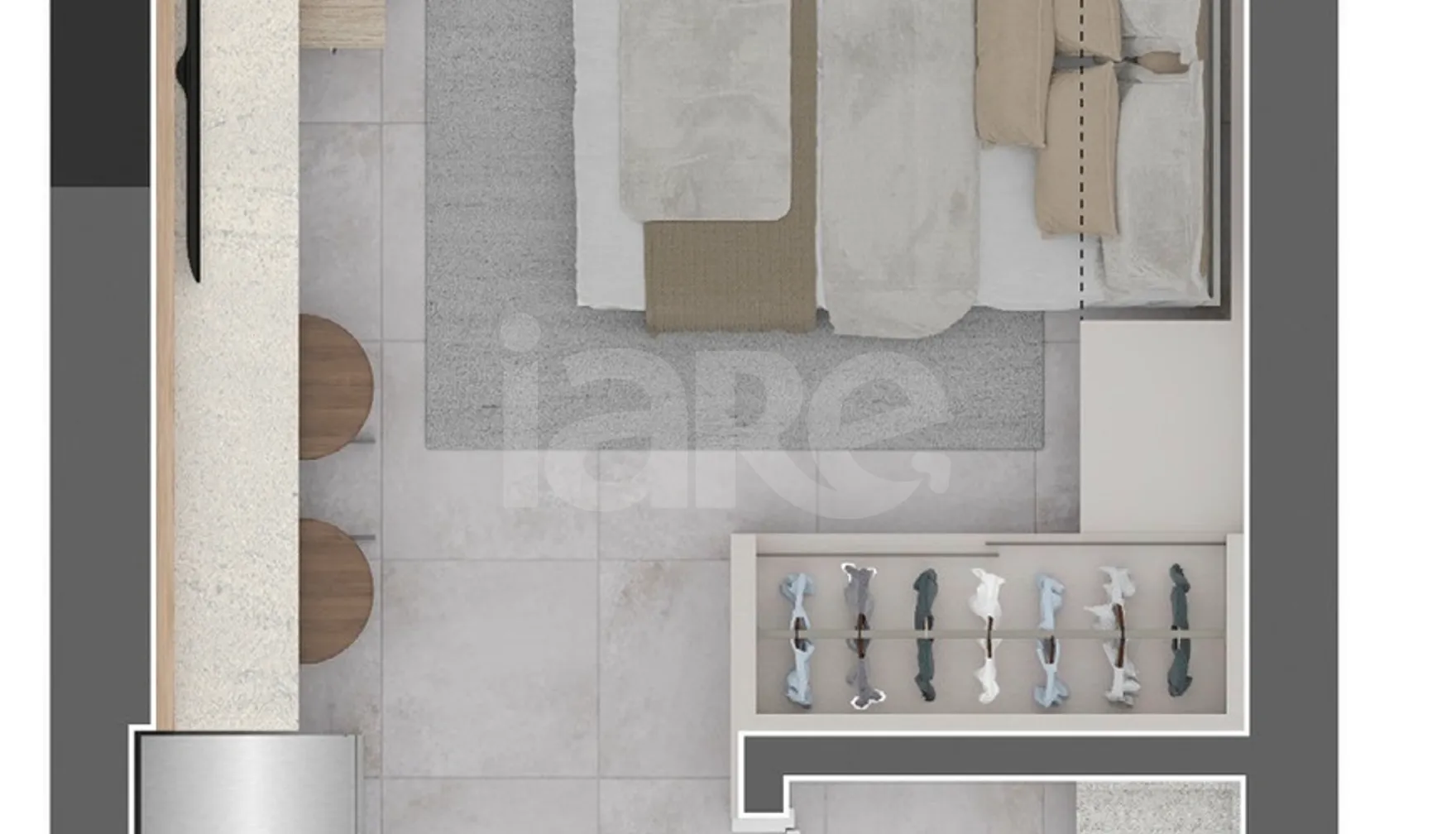 Planta — Studio 25,11 m²