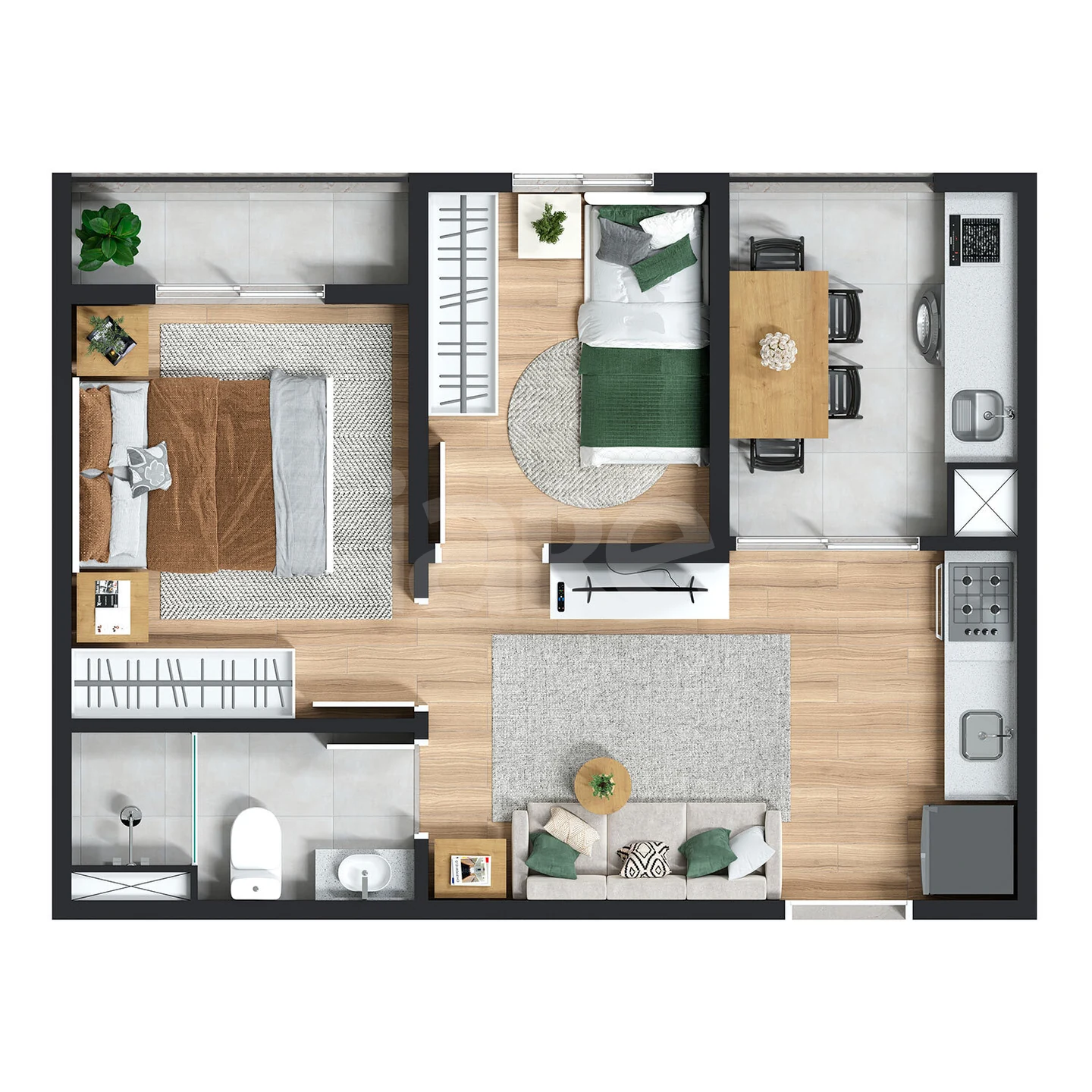 Planta — Garden 37,64 m²