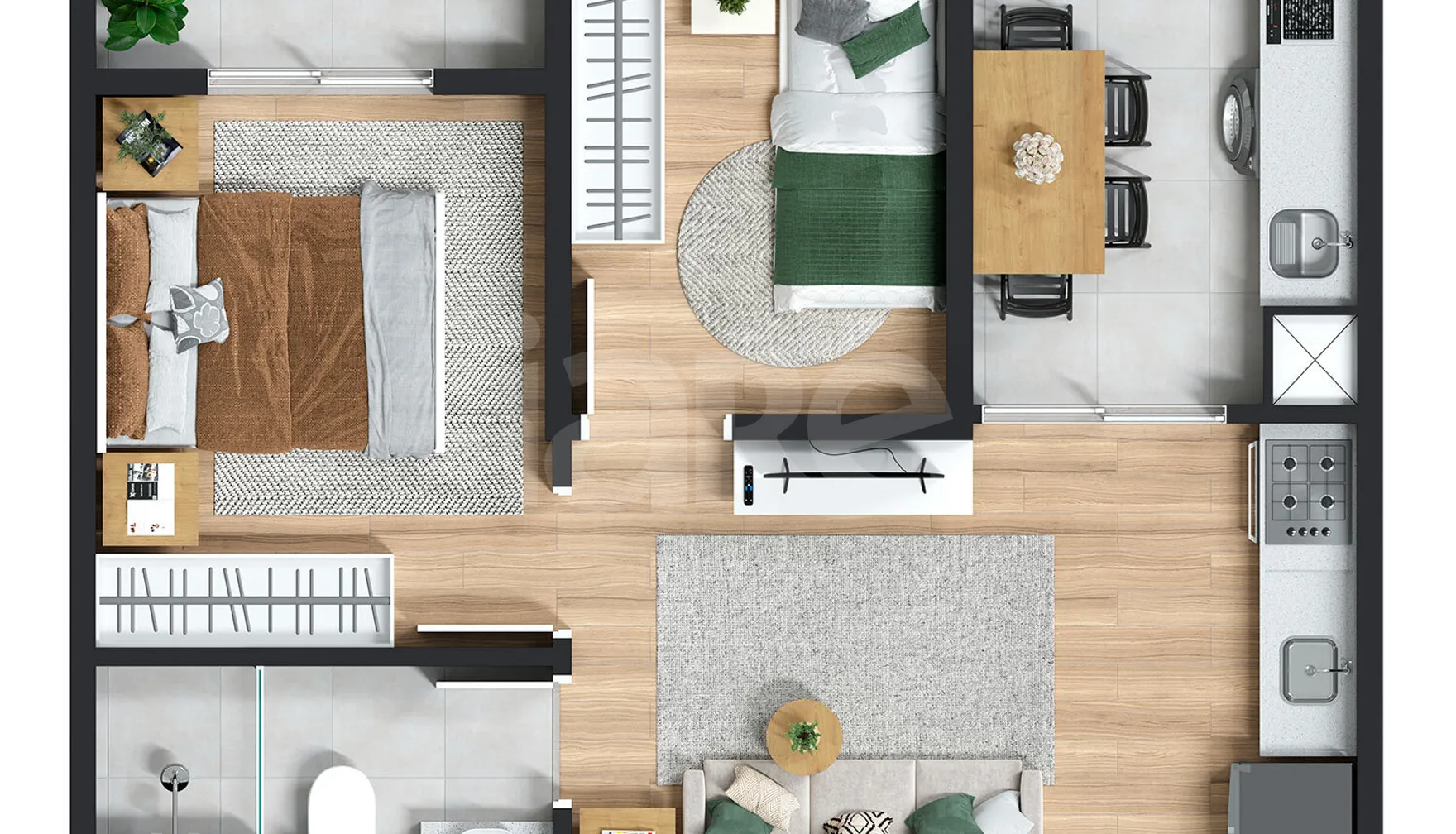 Planta — Garden 37,64 m²