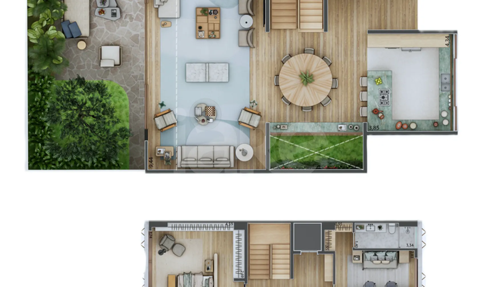 Planta — Casa em Condomínio 730 m²