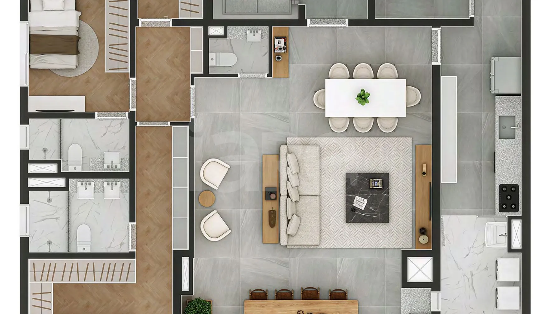 Planta — Garden 184,24 m²