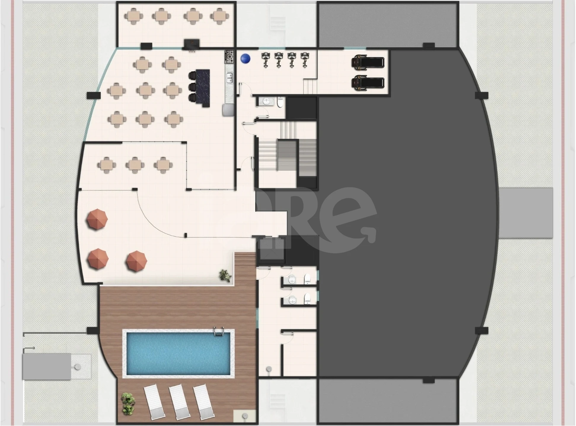 Planta — Pavimento rooftop