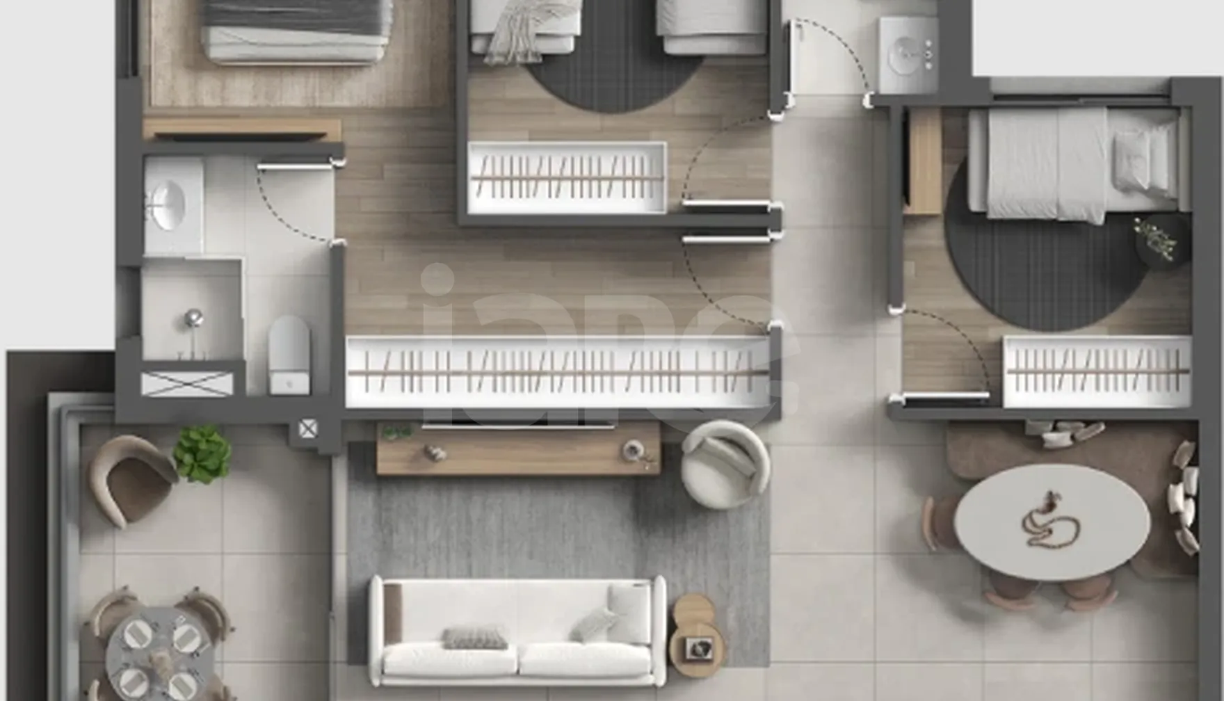 Planta — Apartamento 79,22 m²