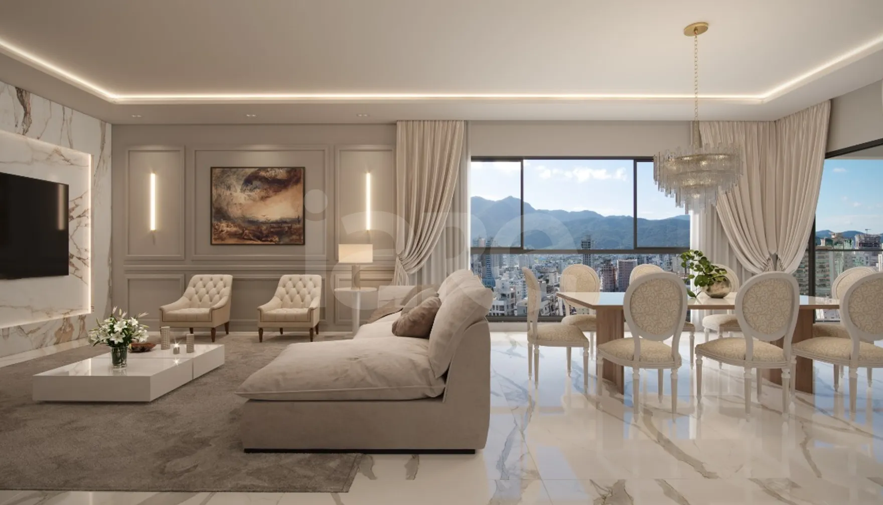 Petit Trianon - Apartamento com 130 m², em Meia Praia — foto 2