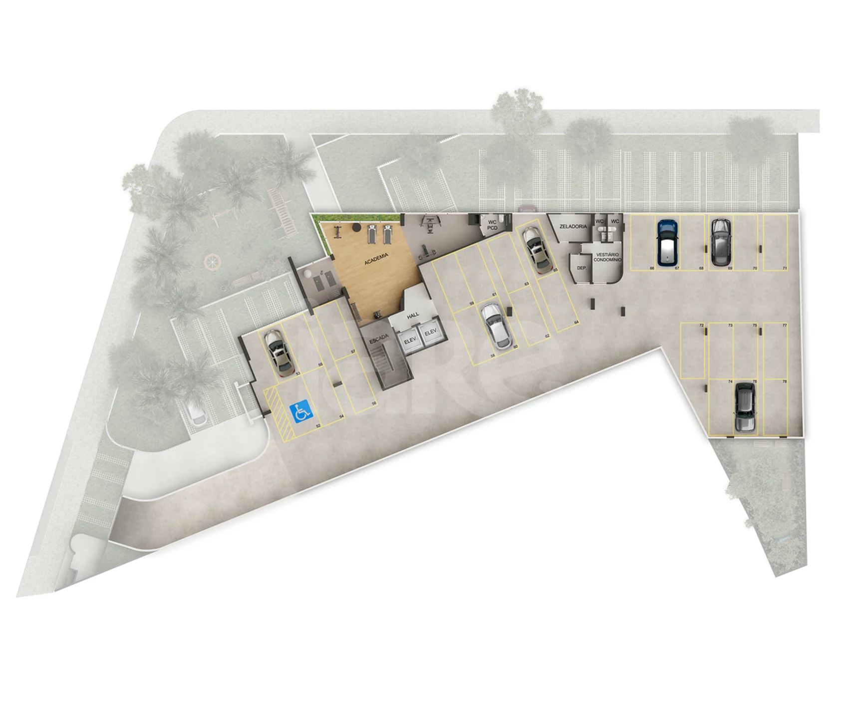Planta — Pavimento garagem