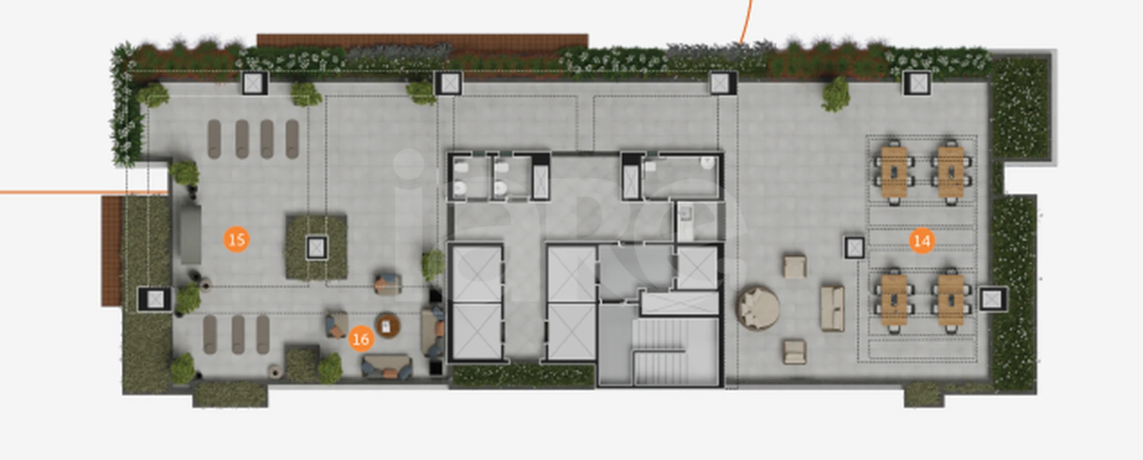 Planta — Pavimento rooftop