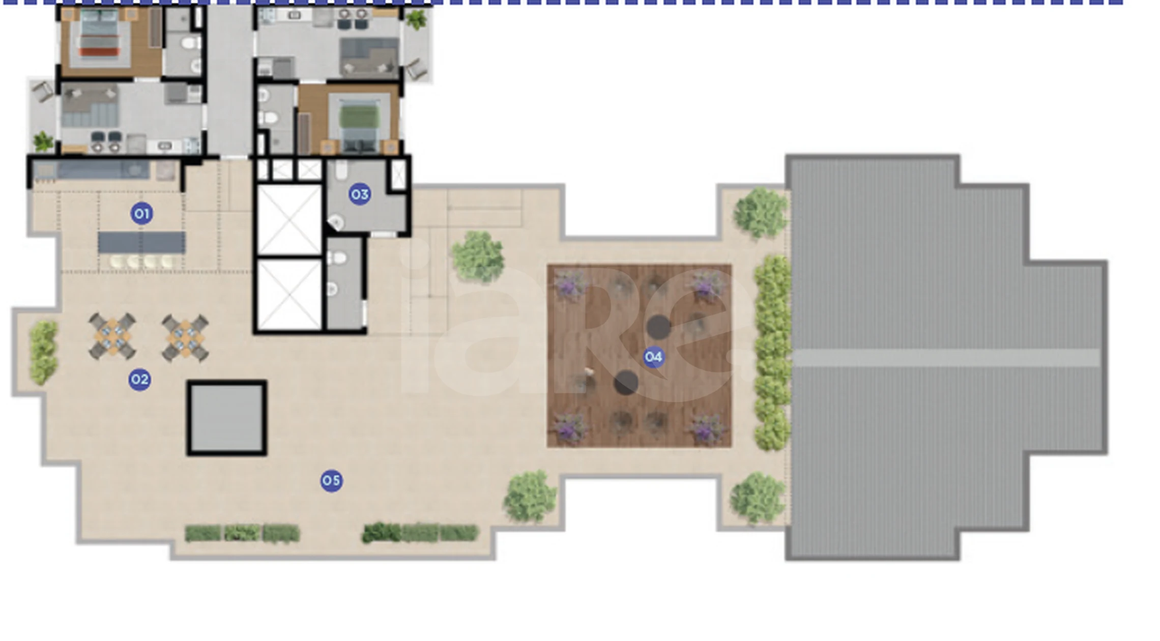 Planta — Pavimento rooftop