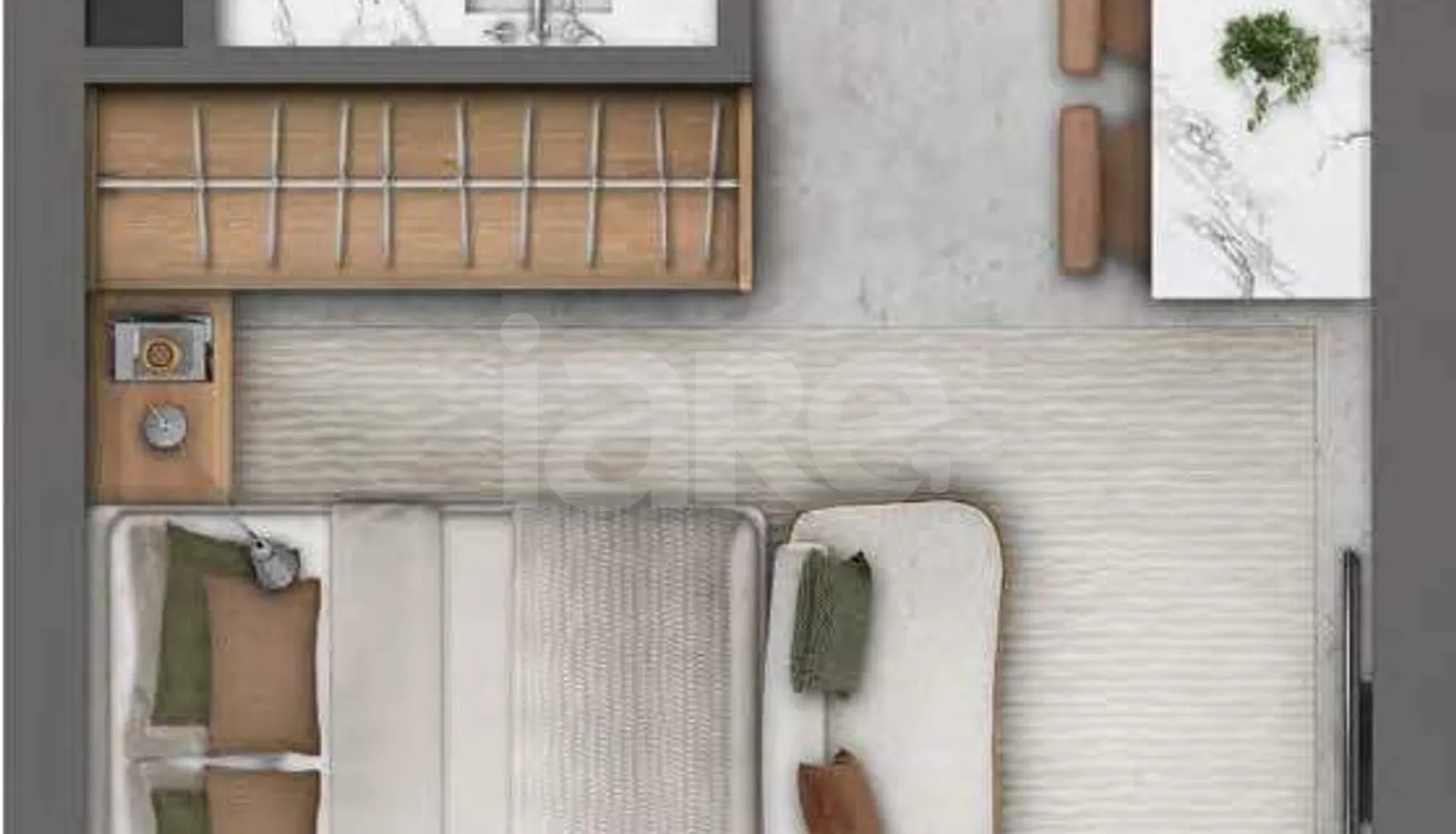 Planta — Studio 23,63 m²