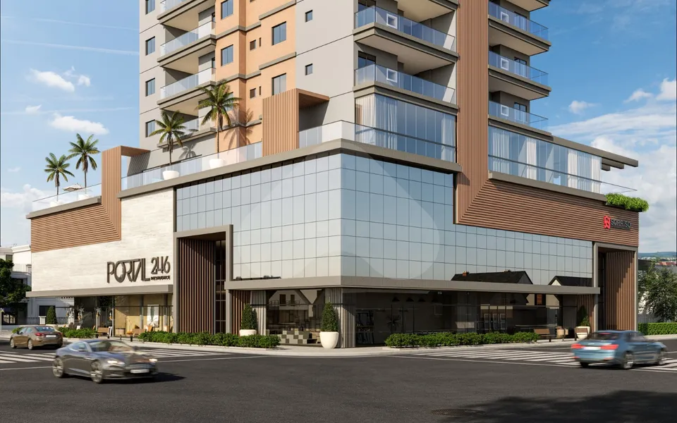Portal 246 Residence - Apartamento com 95,58 m², em Meia Praia — foto 2