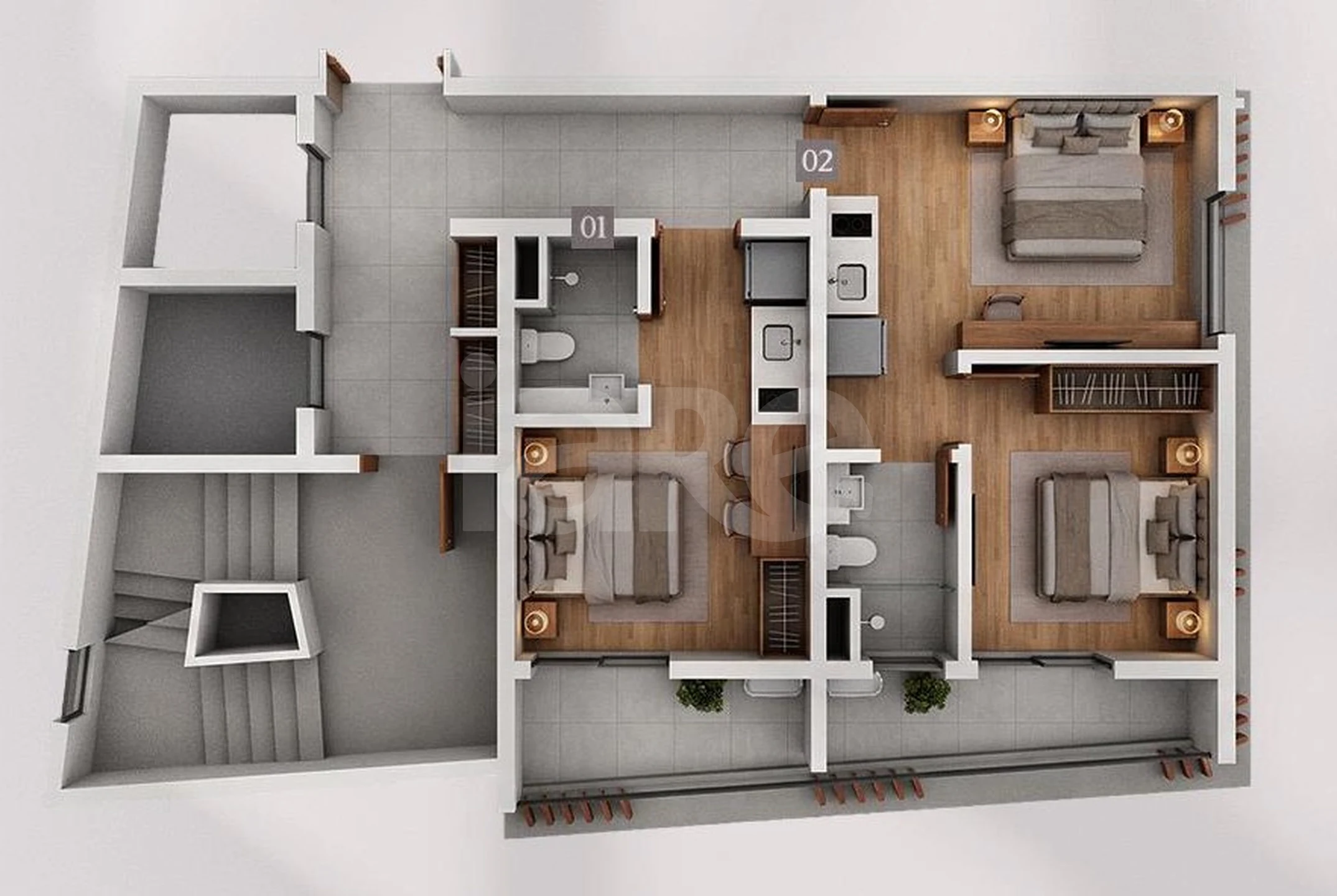 Planta — Pavimento 11 ao 13