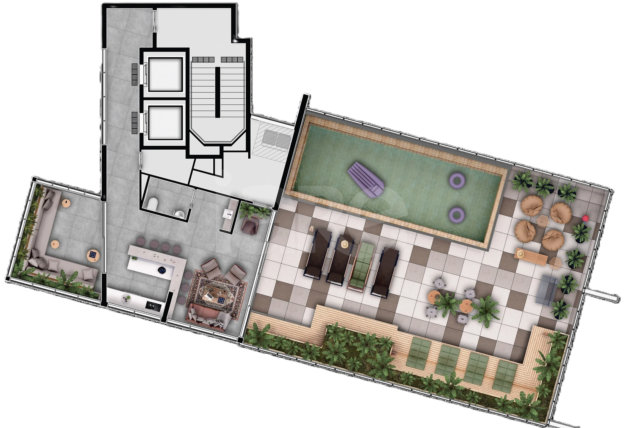 Planta — Pavimento 15