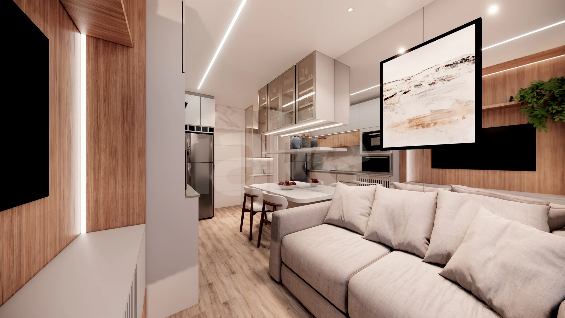 Smart Living Portão - Studio com 18,45 m², em Portão — foto 11