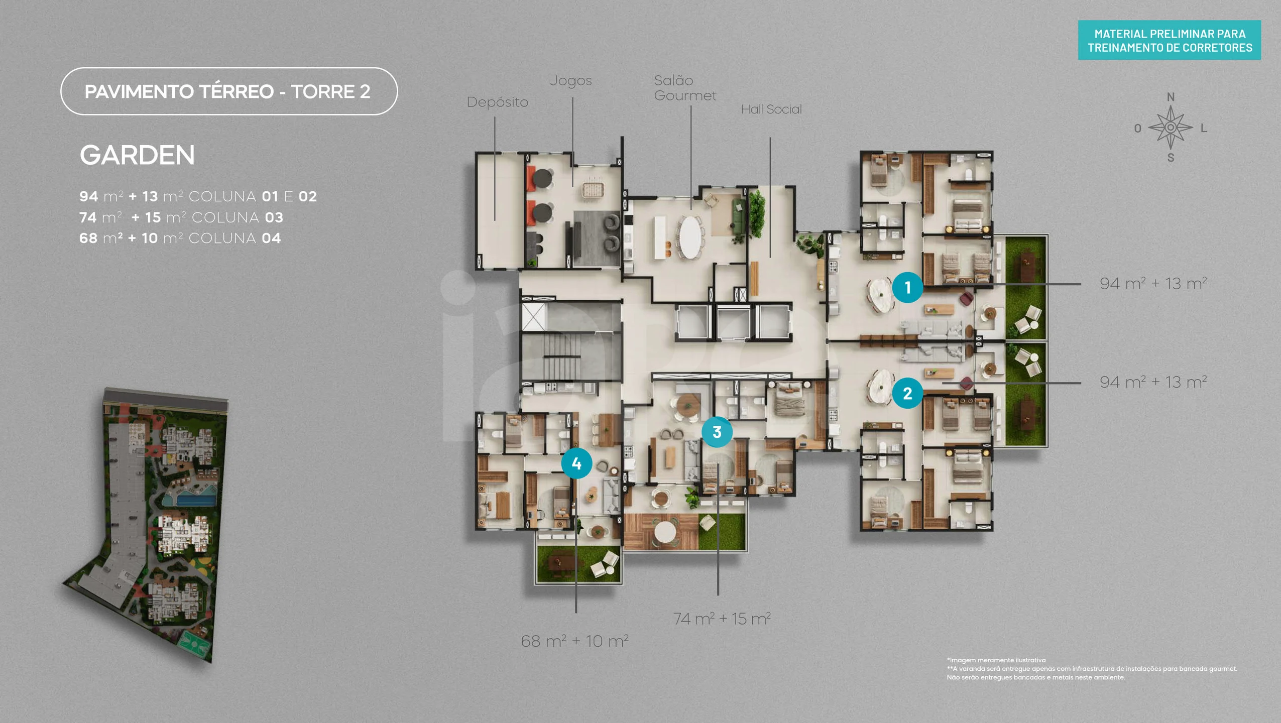 Planta — Pavimento Térreo - Torre 2
