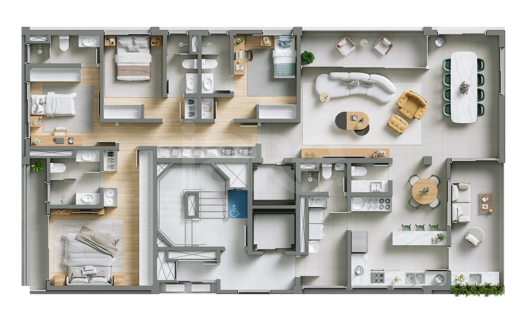 Planta — Apartamento 191,77 m²