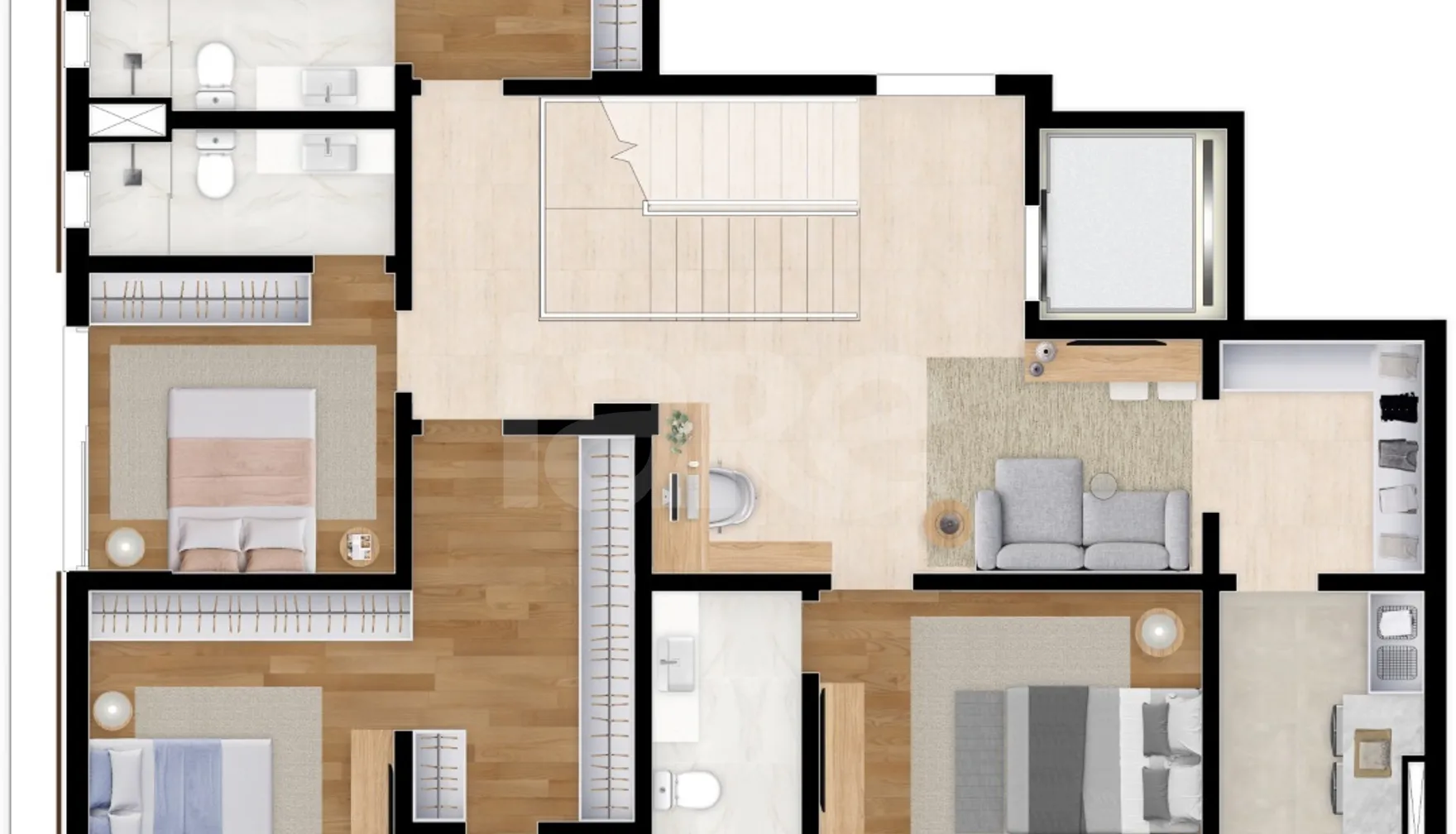 Planta — Cobertura Duplex 308,66 m²