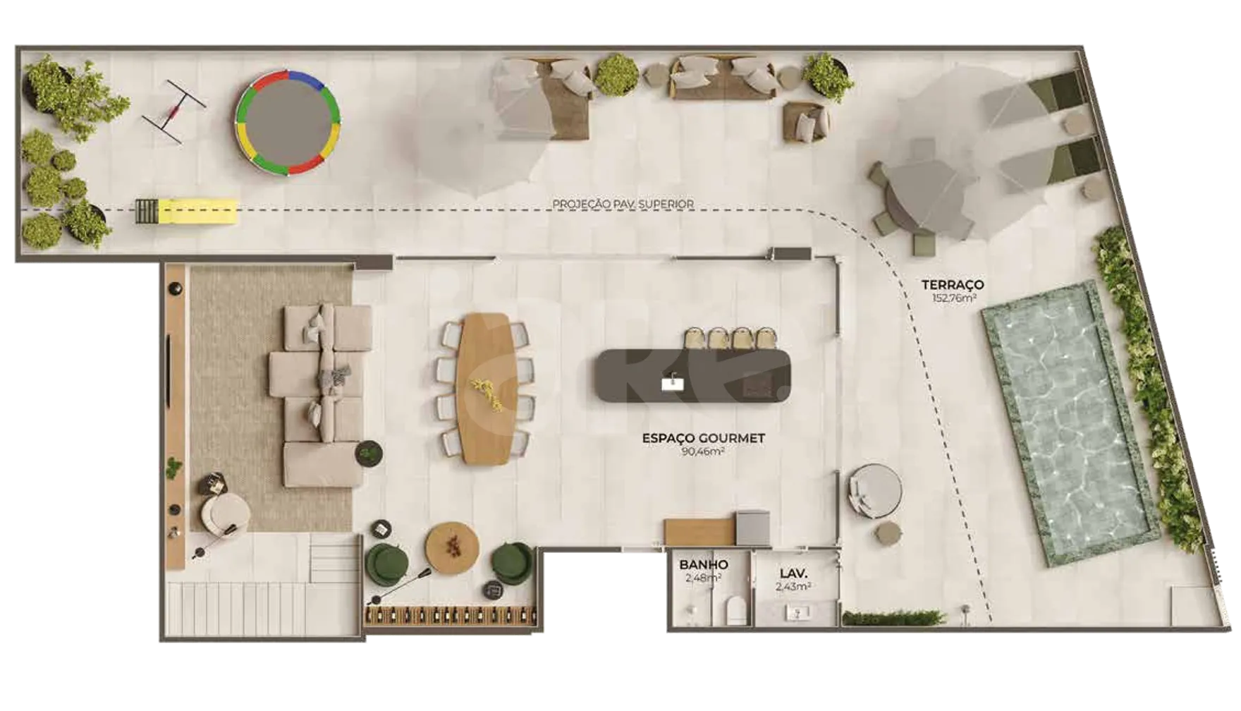 Planta — Garden 536,08 m²