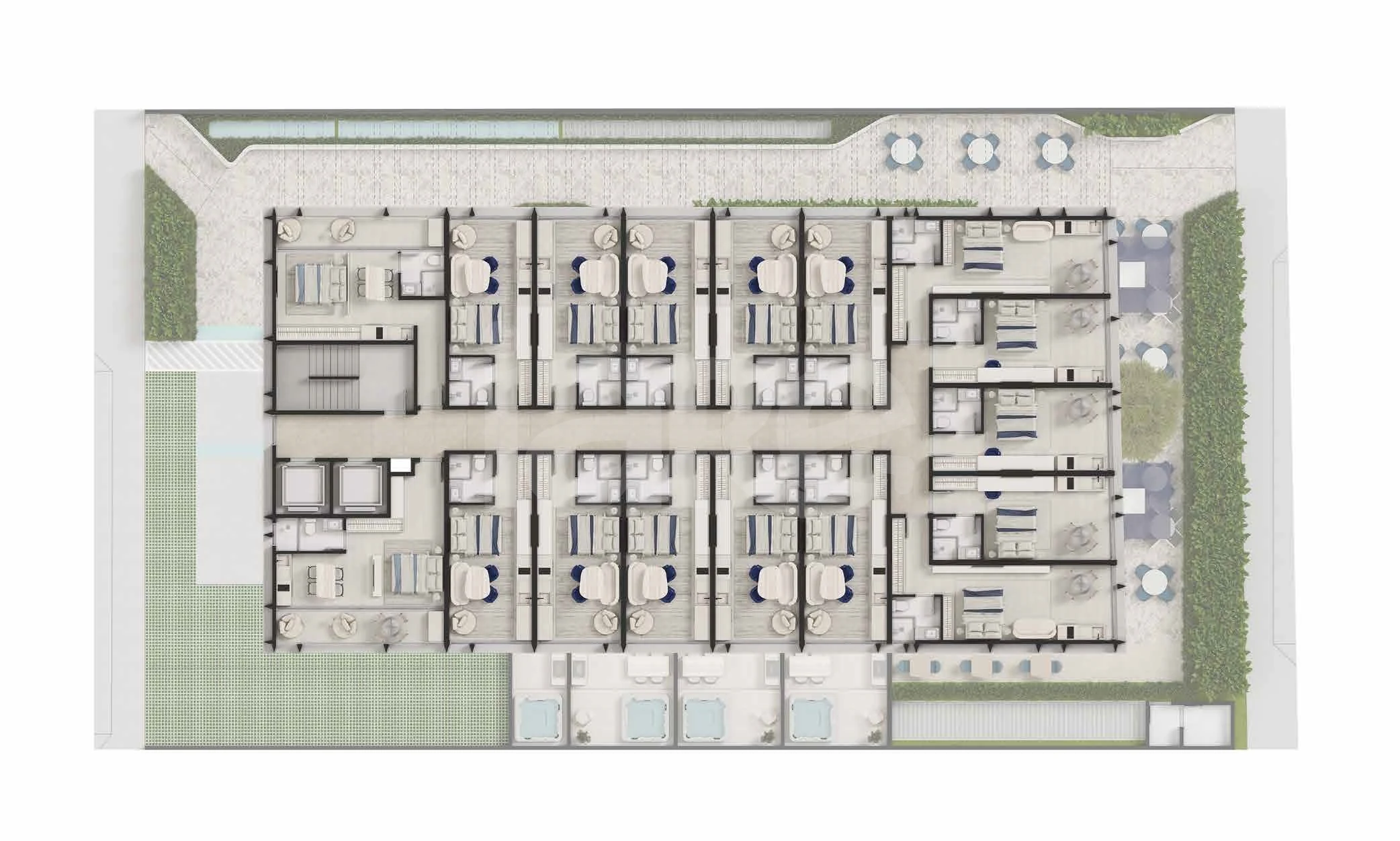 Planta — Pavimento 1 e 2