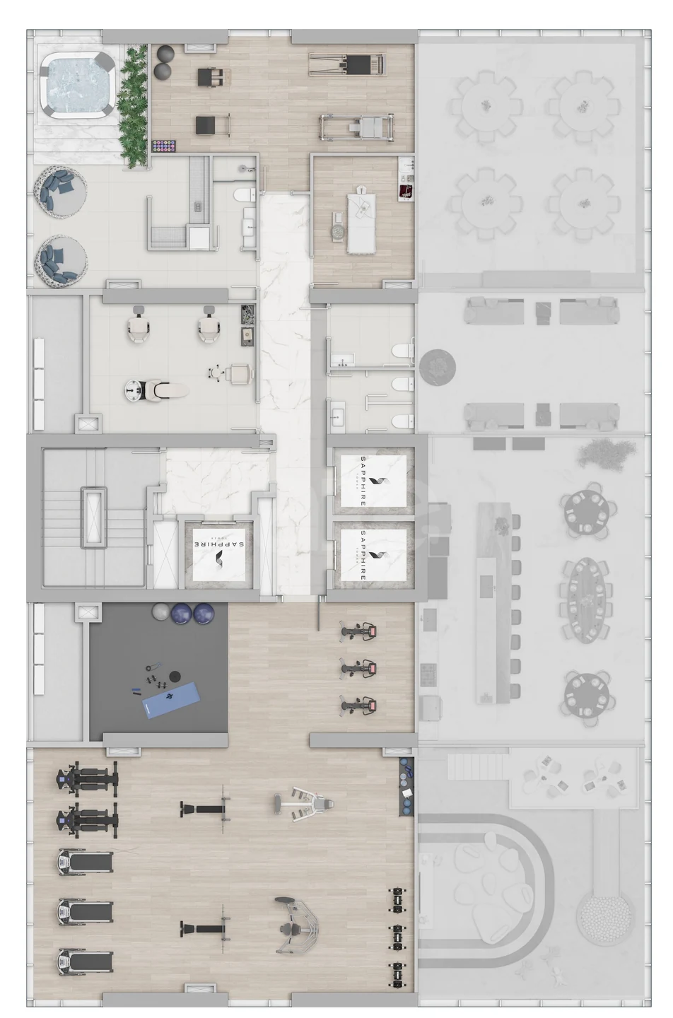 Planta — Pavimento lazer 2