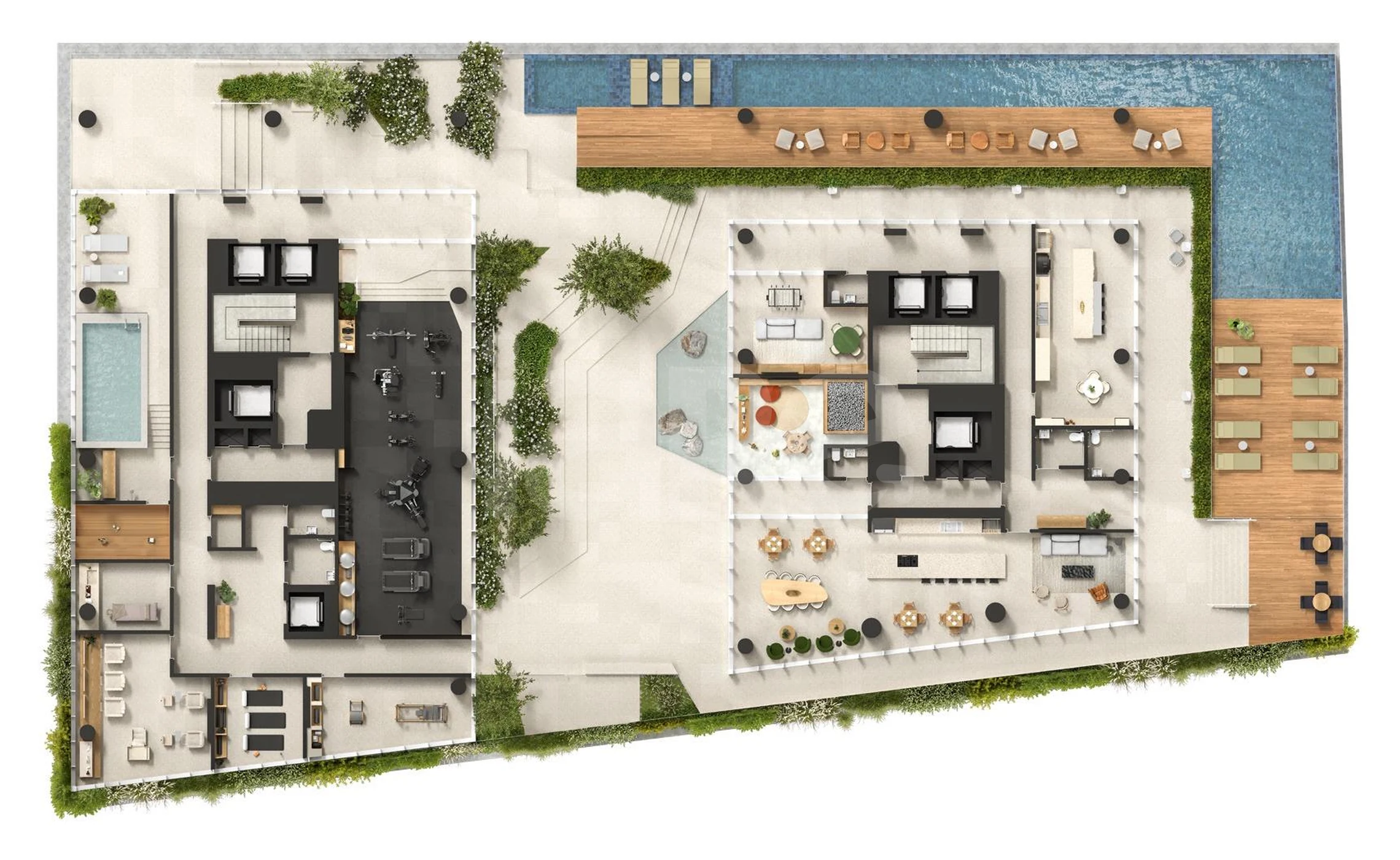Planta — Pavimento lazer