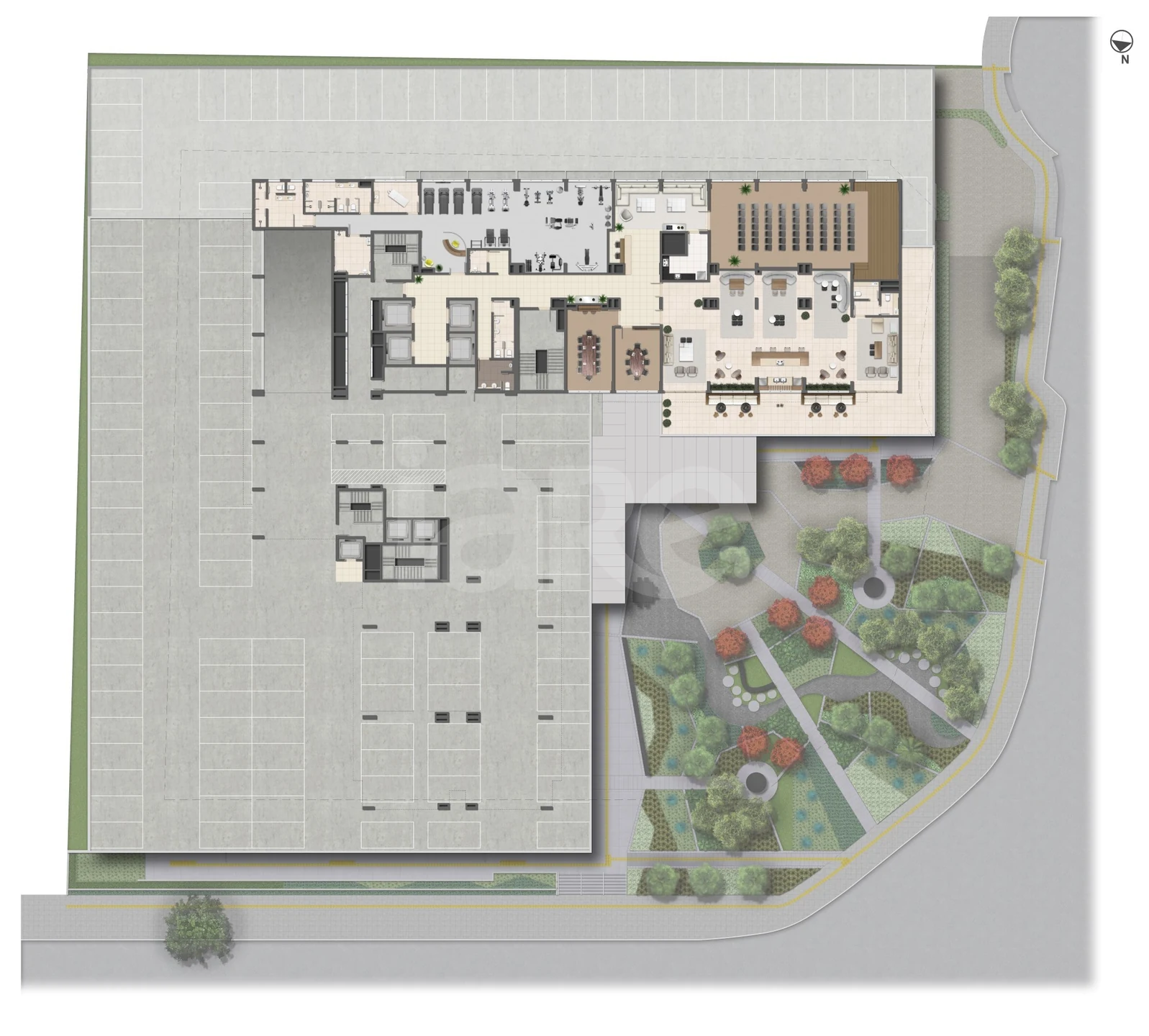 Planta — Implantação quarto pavimento