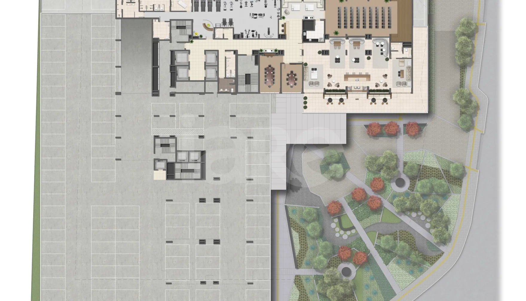 Planta — Implantação quarto pavimento