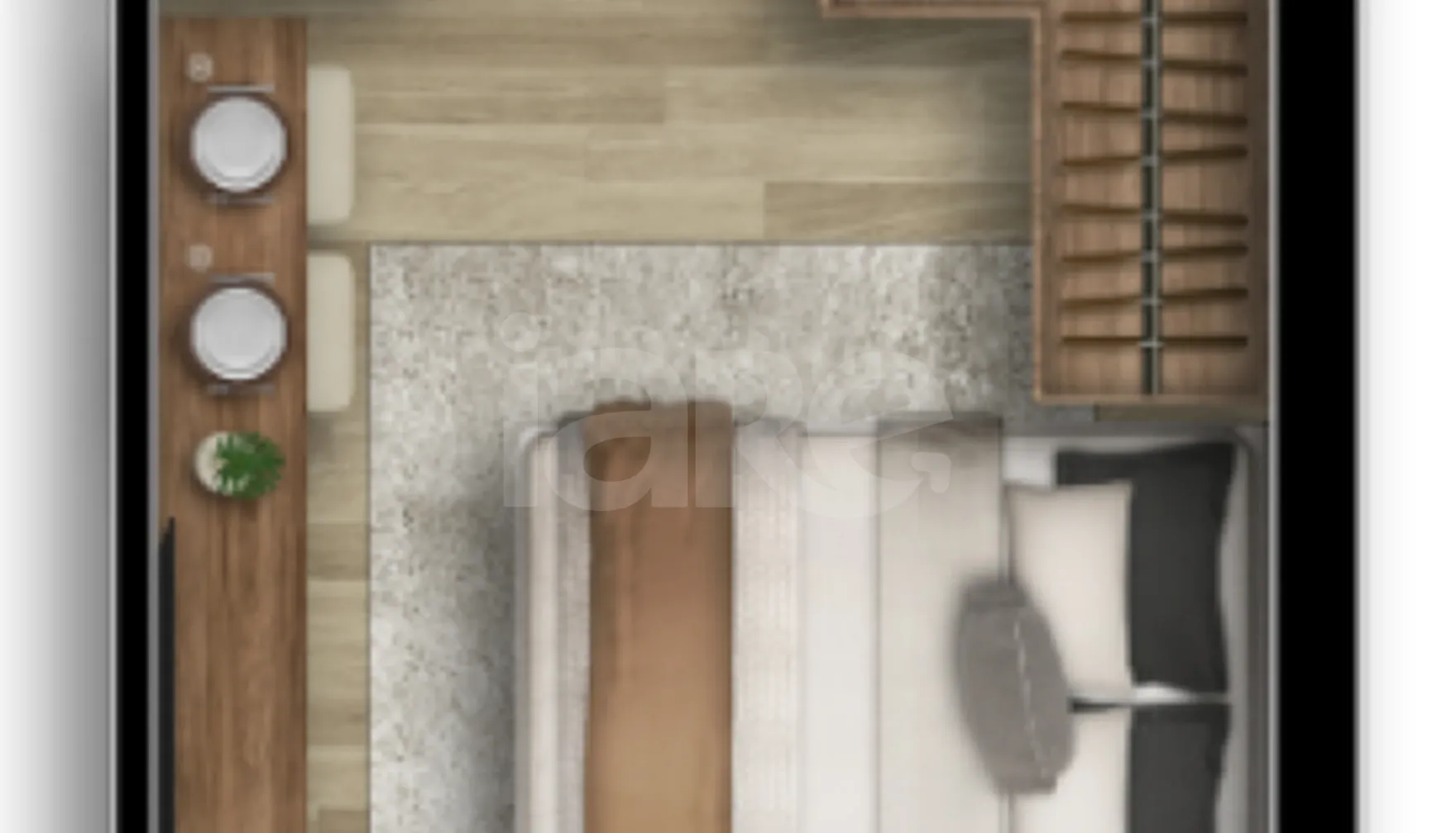 Planta — Studio 23 m²