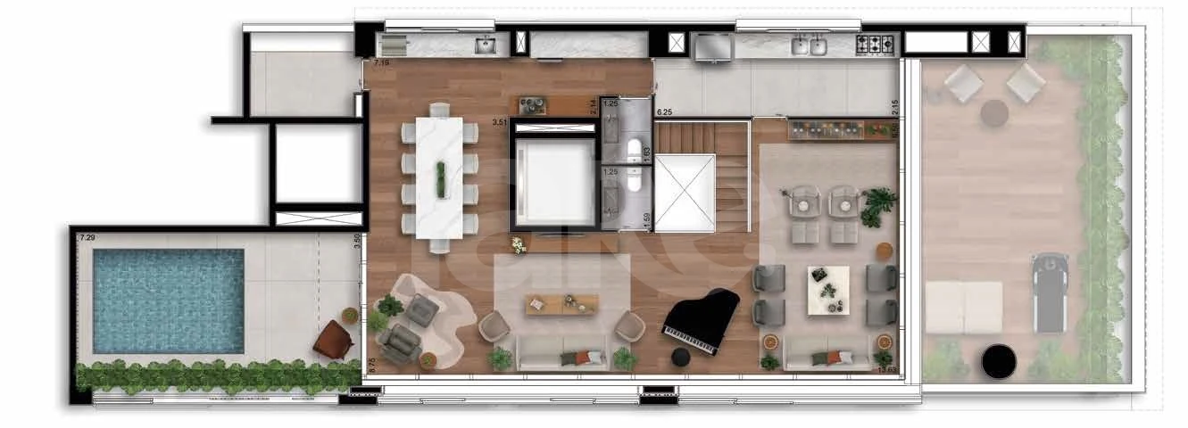 Planta — Garden 331,24 m²