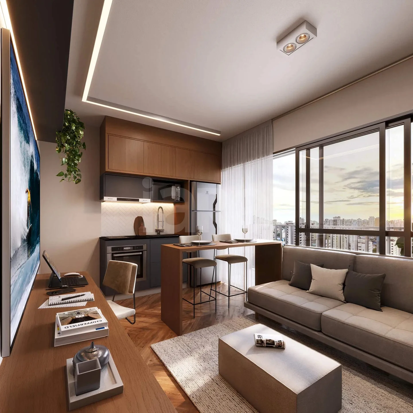 Planta — Apartamento 34,24 m²