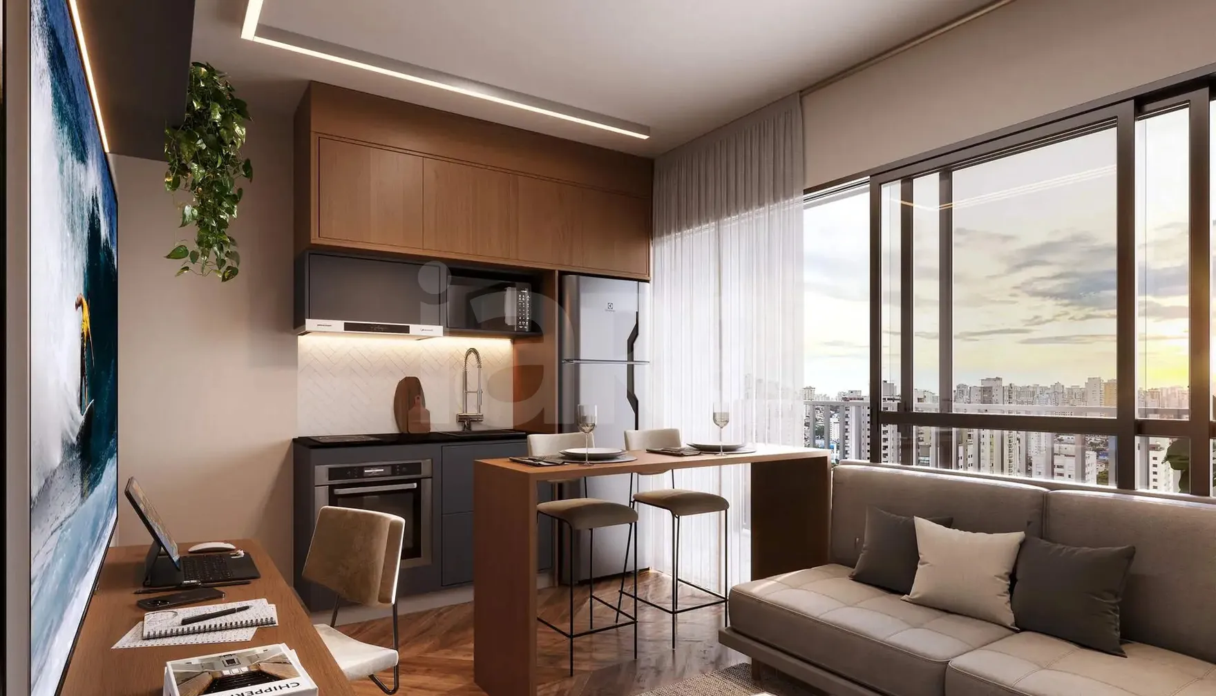 Planta — Apartamento 34,24 m²