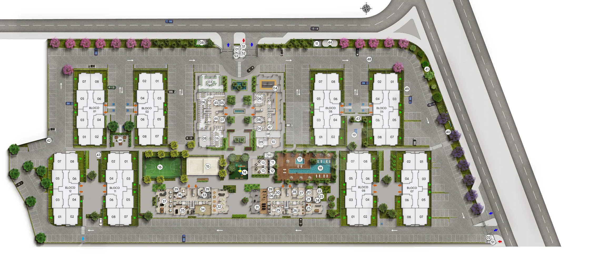 Planta — Pavimento lazer