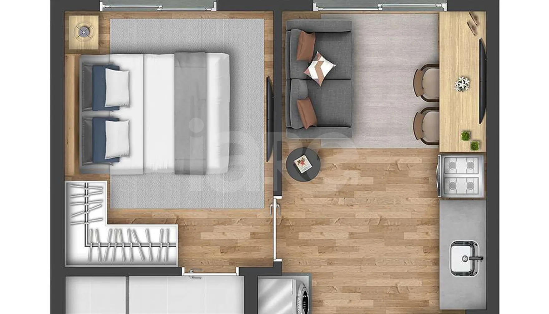 Planta — Apartamento 26,72 m²