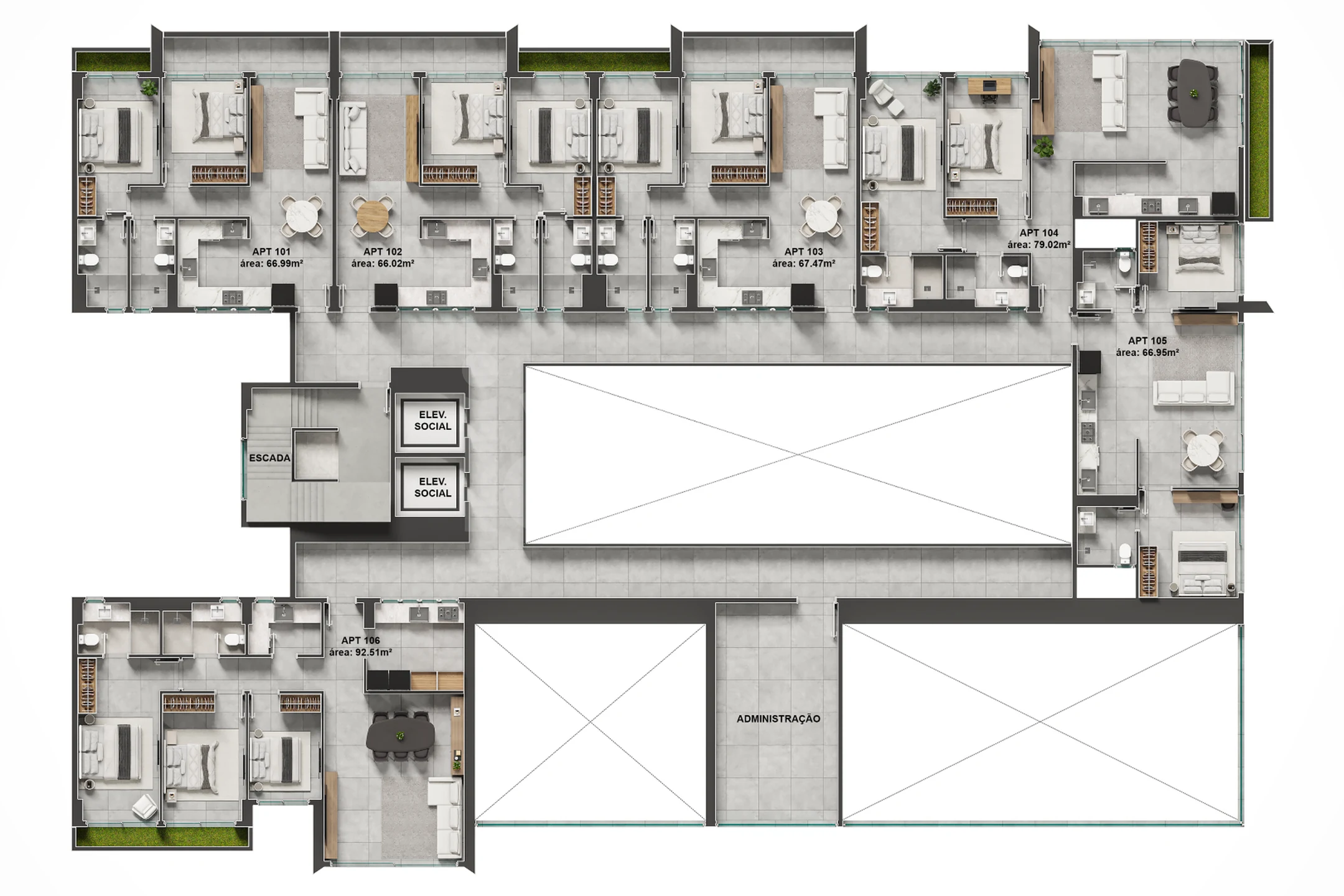 Planta — Pavimento 01