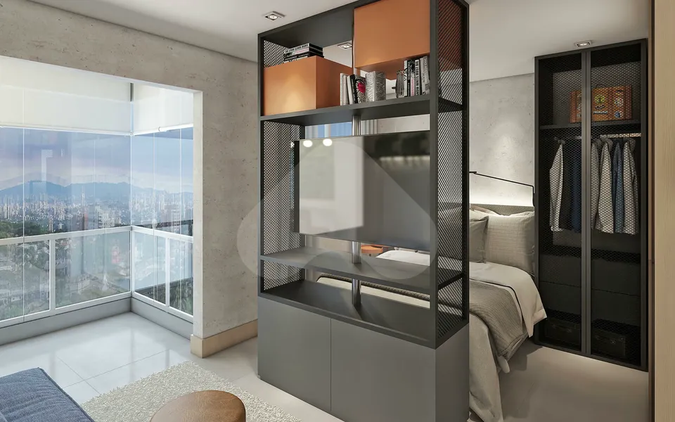 Duo E-Residence - Studio com 27 m², em São Judas — foto 4