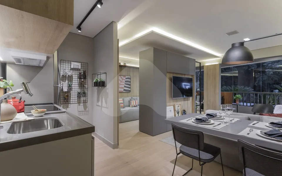 Downtown Nova República - Apartamento com 43,33 m², em Centro — foto 3