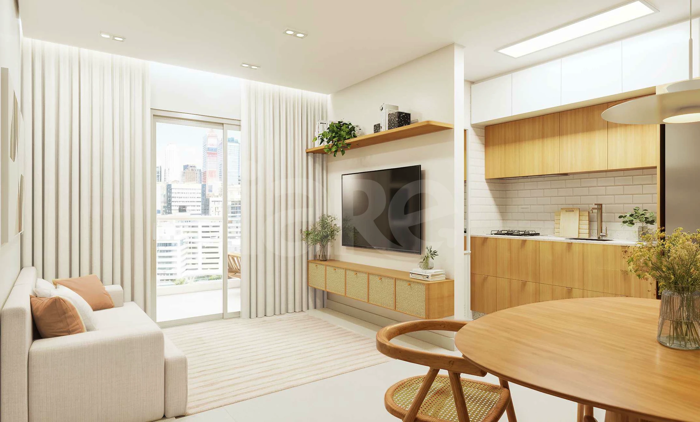 Monterrey Residence - Apartamento com 61,8 m², em Nações — foto 2