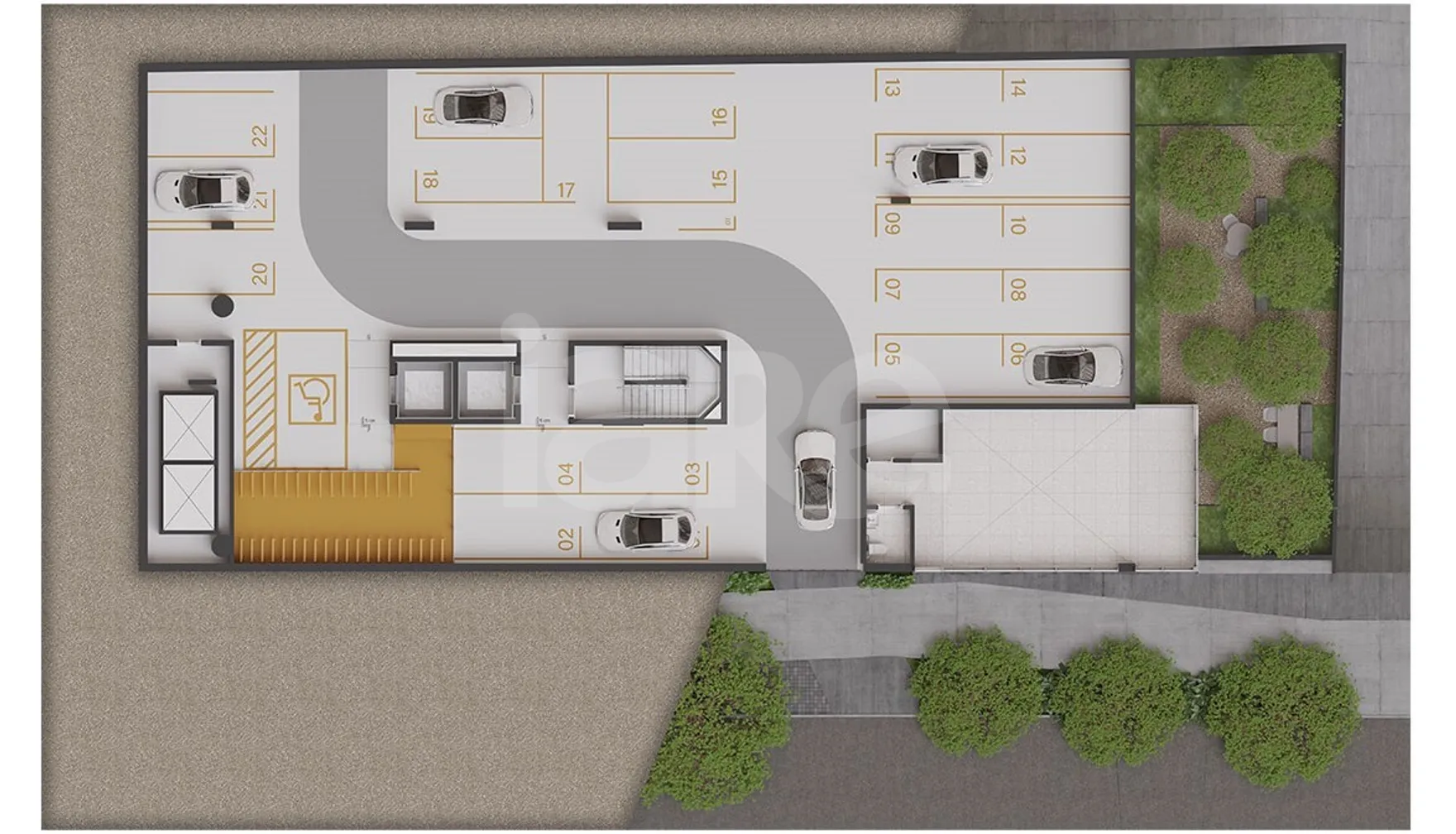 Planta — Pavimento subsolo 2