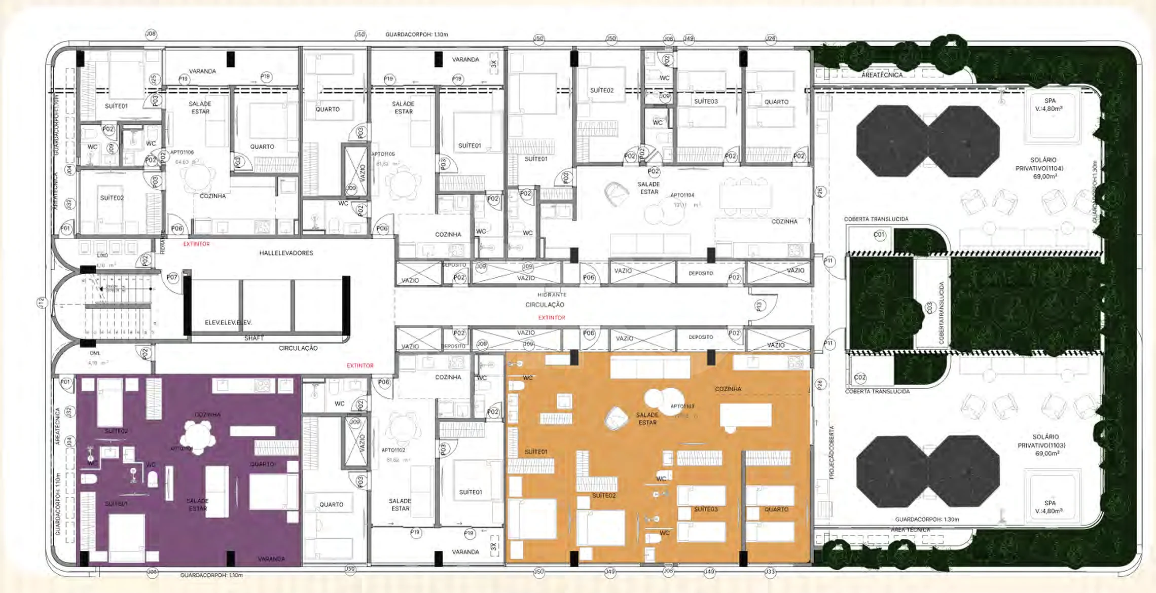 Planta — Pavimento 11